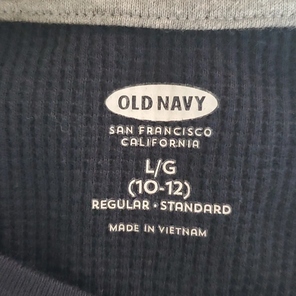 Old Navy long sleeve blue boys shirt